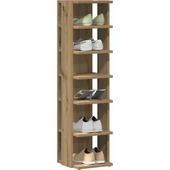 Botník vidaXL Botník 27,5x27x102 cm kompozitní dřevo [808487] Barva: dub artisan