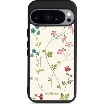 Pouzdro na mobilní telefon Lesklý kryt Mobiwear Glossy - Google Pixel 9 Pro - G035G - Tenké rostlinky s květy (Prémiové lesklé pouzdro, obal, kryt Mobiwear Glossy na mobil Google Pixel 9 Pro - G035G - Tenké rostlinky s květy, materiál Plast + TPU silikon - krytí po všech stranách,)
