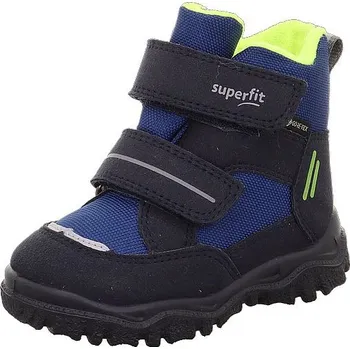 Dětská treková obuv SUPERFIT chlapecká zimní obuv HUSKY1 1-006045-8040-2 modrá/žlutá GORETEX 23