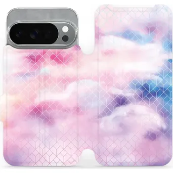 Pouzdro na mobilní telefon Flipové pouzdro Mobiwear - Google Pixel 10 Pro - MR02S Vodovkové obrazce (Knížkové flip pouzdro, obal, kryt na mobil Google Pixel 10 Pro - MR02S Vodovkové obrazce, materiál Umělá kůže + TPU - ochrana 360°, stojánek, silikonová vanička, magnetické zavírání