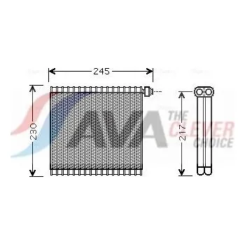 Výparník klimatizace Výparník, klimatizace AVA MZV217