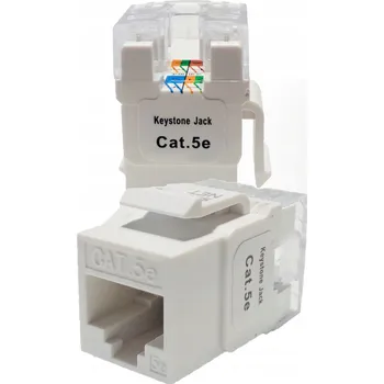 Elektrická zásuvka Zásuvka RJ45 keystone kat. 5e UTP, bez použití nářadí