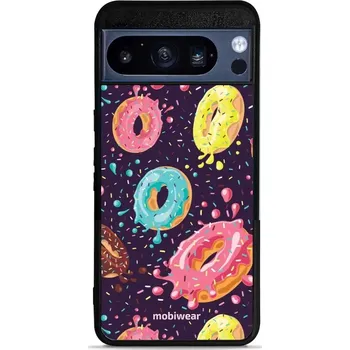 Pouzdro na mobilní telefon Lesklý kryt Mobiwear Glossy - Google Pixel 8 Pro - G046G - Donutky (Prémiové lesklé pouzdro, obal, kryt Mobiwear Glossy na mobil Google Pixel 8 Pro - G046G - Donutky, materiál Plast + TPU silikon - krytí po všech stranách, neošoupatelný potisk, tenké)