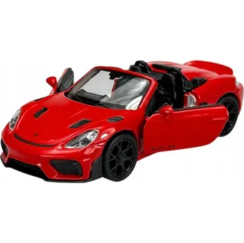autíčko WELLY PORSCHE 718 SPYDER RS ČERVENÝ 1:34 NOVÝ KOVOVÝ MODEL 43856