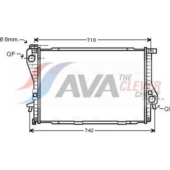 Chladič motoru Chladič, chlazení motoru AVA BWA2235
