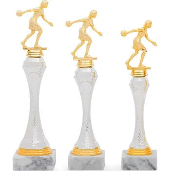 Stojánek na figurku, výška 31, cm, stříbrný/zlatý