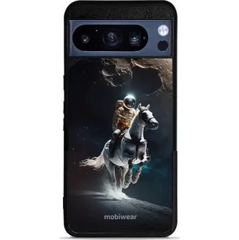 Pouzdro na mobilní telefon Lesklý kryt Mobiwear Glossy - Google Pixel 8 Pro - G004G Astronaut na koni (Prémiové lesklé pouzdro, obal, kryt Mobiwear Glossy na mobil Google Pixel 8 Pro - G004G Astronaut na koni, materiál Plast + TPU silikon - krytí po všech stranách, neošoupatelný)