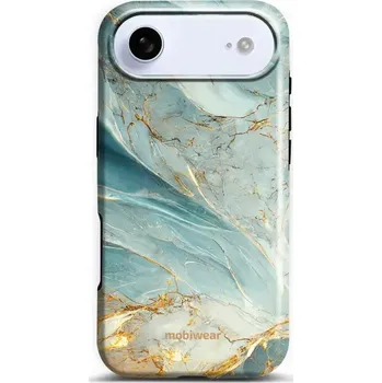 Pouzdro na mobilní telefon Odolný obal Mobiwear Elite Pro - Apple iPhone Air - EP34E Zelenkavý a zlatavý mramor (Odolné pouzdro, obal kryt Mobiwear Elite Pro - maximální ochrana mobilu Apple iPhone Air, zesílené hrany, přesné výřezy, pohodlné držení, odolná grafika, kvalitní)