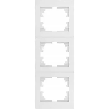 vypínač Trojitý vertikální Rámeček LOGI bílý Kanlux 25123