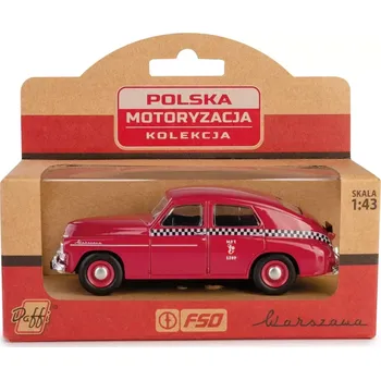 autíčko Model vozu PRL Warszawa M20 taxi višňová