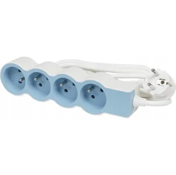 Napájecí kabel Prodlužovací Kabel 4X2P+Z 1,5M Legrand 049479 MODRÝ