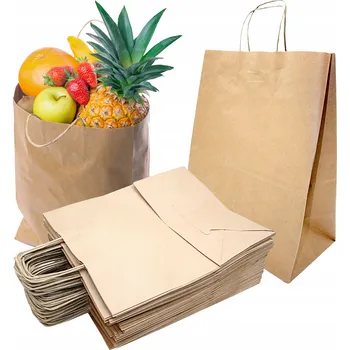 Obraz Papírová taška šedá 50 kusů