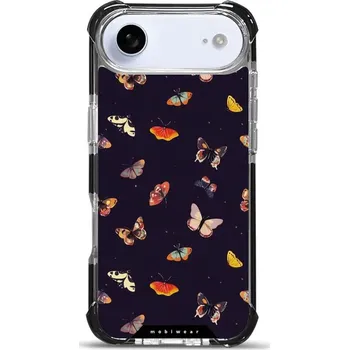 Pouzdro na mobilní telefon Odolný obal Mobiwear MagSafe Elite Bumper - Apple iPhone Air - DP78D Barevní motýlci (Odolný kryt, pouzdro, obal Mobiwear Elite Bumper na mobil Apple iPhone Air - DP78D Barevní motýlci, materiál Plast + TPU silikon + kov - zesílená ochrana telefonu, podpo