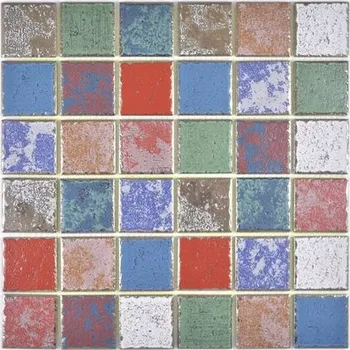 Obklad KERAMICKÁ MOZAIKA, KERAMICKÝ OBKLAD MIX BAREV 6 mm