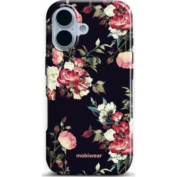 Pouzdro na mobilní telefon Odolný obal Mobiwear Elite Pro - Apple iPhone 17 - ED11E Růže na černé (Odolné pouzdro, obal kryt Mobiwear Elite Pro - maximální ochrana mobilu Apple iPhone 17, zesílené hrany, přesné výřezy, pohodlné držení, odolná grafika, kvalitní materiály)