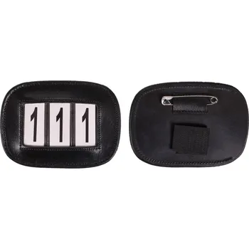 Kožený obal na čísla obdelník QHP, Hnědá