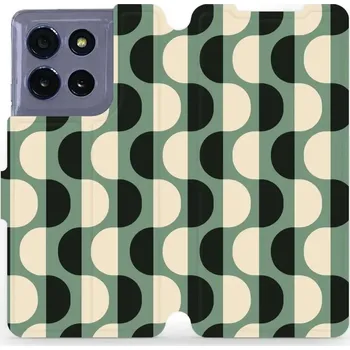 Pouzdro na mobilní telefon Flipové pouzdro Mobiwear - Motorola Moto G86 5G - VA56S Magické vlnky (Knížkové flip pouzdro, obal, kryt na mobil Motorola Moto G86 5G - VA56S Magické vlnky, materiál Umělá kůže + TPU - ochrana 360°, stojánek, silikonová vanička, magnetické zavírání)
