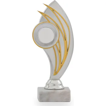 Účastnická cena, výška 17 cm, stříbrná/zlatá