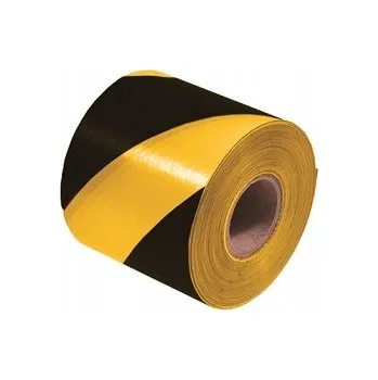 Lepicí páska Výstražná páska černo-žlutá 75mm/100m