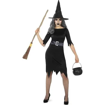 Funiglobal - Základní kostým čarodějnice pro ženy - M-L