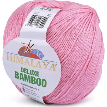 Příze Pletací příze Deluxe Bamboo 100 g - 4 (07) růžová