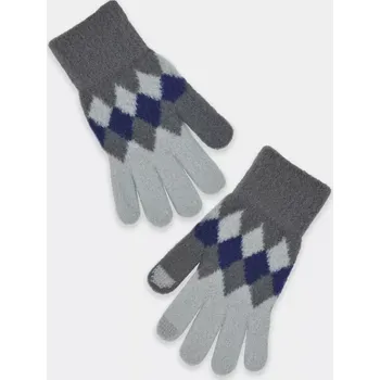 Rukavice Dámské pletené rukavice RZ057 - 21 cm / světle šedá