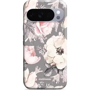Pouzdro na mobilní telefon Odolný obal Mobiwear Elite Pro - Google Pixel 10 Pro - EX06E Květy na šedém pozadí (Odolné pouzdro, obal kryt Mobiwear Elite Pro - maximální ochrana mobilu Google Pixel 10 Pro, zesílené hrany, přesné výřezy, pohodlné držení, odolná grafika, kvalitní)