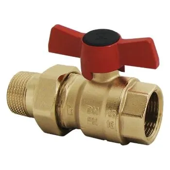 Ventil Herz Kulový kohout - motýl,(Silumin), vnitřní-závitová vsuvka Dimenze: DN 32, PN: 25, #1221614: Kulový kohout - motýl,(Silumin), vnitřní-závitová vsuvka