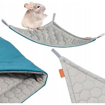 Houpací síť ROHOVÁ ZÁVĚSNÁ HOUPACÍ SÍŤ Trojúhelníková pro Myš, Potkana, Fretku 30x30x42cm