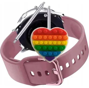 Pouzdro na mobilní telefon Pásek Řemínek pro Samsung Galaxy Watch4 Classic 42 mm, Silikon Bordový Poutko