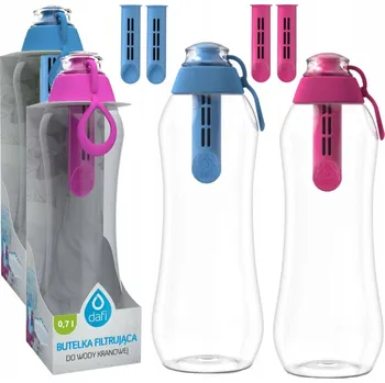 Láhev Filtrační láhve Dafi Soft 0,7 l růžová a modrá