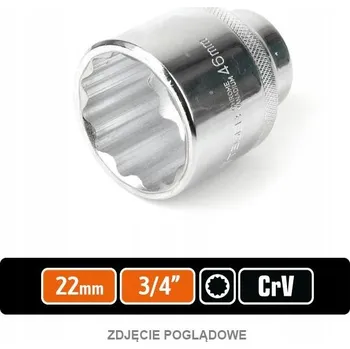 Klíč Nástrčkový klíč 3/4" dvanáctihran 22 mm / TEGER