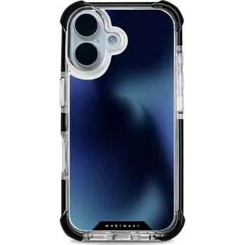 Pouzdro na mobilní telefon Odolný obal Mobiwear MagSafe Elite Bumper - Apple iPhone 17 - D037D Modrý odstín (Odolný kryt, pouzdro, obal Mobiwear Elite Bumper na mobil Apple iPhone 17 - D037D Modrý odstín, materiál Plast + TPU silikon + kov - zesílená ochrana telefonu, podpora)