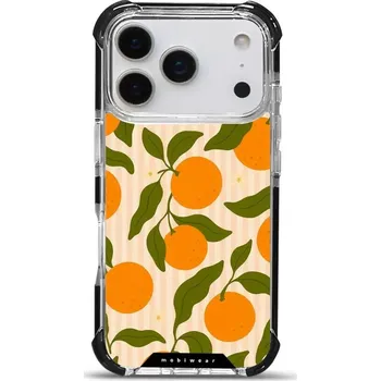 Pouzdro na mobilní telefon Odolný obal Mobiwear MagSafe Elite Bumper - Apple iPhone 17 Pro - DP82D Pomeranče (Odolný kryt, pouzdro, obal Mobiwear Elite Bumper na mobil Apple iPhone 17 Pro - DP82D Pomeranče, materiál Plast + TPU silikon + kov - zesílená ochrana telefonu, podpora)