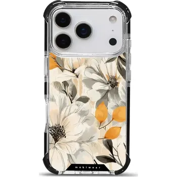 Pouzdro na mobilní telefon Odolný obal Mobiwear MagSafe Elite Bumper - Apple iPhone 17 Pro - DP75D Podzimní květy (Odolný kryt, pouzdro, obal Mobiwear Elite Bumper na mobil Apple iPhone 17 Pro - DP75D Podzimní květy, materiál Plast + TPU silikon + kov - zesílená ochrana telefonu,)