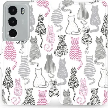 Pouzdro na mobilní telefon Flipové pouzdro Mobiwear - Realme C71 - MX01S Kočičí zádíčka (Knížkové flip pouzdro, obal, kryt na mobil Realme C71 - MX01S Kočičí zádíčka, materiál Umělá kůže + TPU - ochrana 360°, stojánek, silikonová vanička, magnetické zavírání)