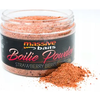 Boilies Massive Baits Prášek na boilies Jahoda Bergamot 300 ml