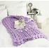 deka EMI Pletená deka 100 x 120 cm fialová