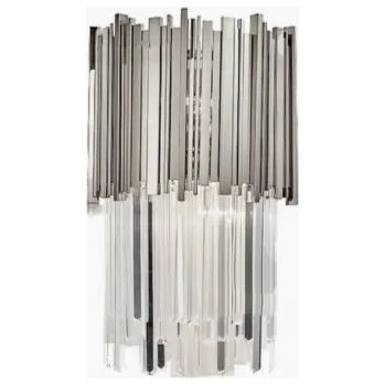 Nástěnné svítidlo Nástěnná lampa varhany Chrome - křišťálová lampa 45 cm