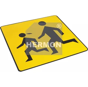 TABULE "POZOR DĚTI" PŘEDNÍ STRANA NA MAGNET 300X300MM