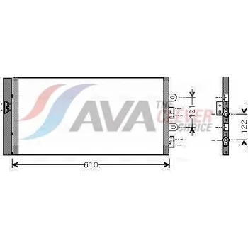 Výparník klimatizace Kondenzátor, klimatizace AVA FTA5298D