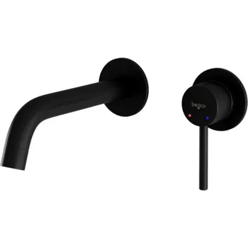 BESCO Podomítková umyvadlová baterie ILLUSION Černá BABUISCZ
