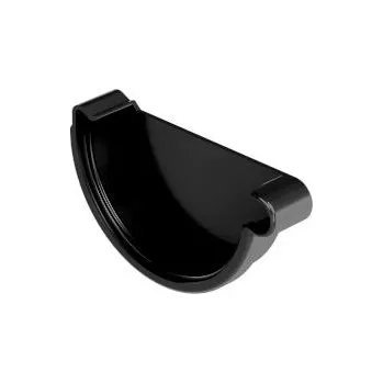 okap PLASTOVÉ OKAPY Žlabové čelo 130mm PRAVÉ černé