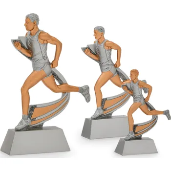 Trofej luxusní, běh muž, výška 15 cm, vícebarevná