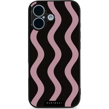 Pouzdro na mobilní telefon Lesklý kryt Mobiwear Glossy - Apple iPhone 17 - GA54G Fialové vlnky (Prémiové lesklé pouzdro, obal, kryt Mobiwear Glossy na mobil Apple iPhone 17 - GA54G Fialové vlnky, materiál Plast + TPU silikon - krytí po všech stranách, neošoupatelný potisk, tenké)