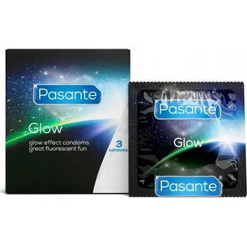Kondom Svítící kondomy Pasante Glow 3 ks