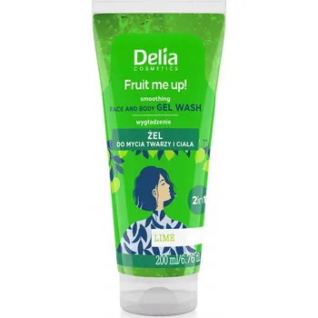 Koupelová kosmetika DELIA limetka mycí Gel 2 v 1 na obličej a tělo, 200 Ml