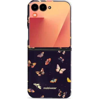 Pouzdro na mobilní telefon Odolný obal Mobiwear Elite Pro - Samsung Galaxy Z Flip 7 - EP78E Barevní motýlci (Odolné pouzdro, obal kryt Mobiwear Elite Pro - maximální ochrana mobilu Samsung Galaxy Z Flip 7, zesílené hrany, přesné výřezy, pohodlné držení, odolná grafika, kvalitní)