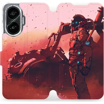 Pouzdro na mobilní telefon Flipové pouzdro Mobiwear - Xiaomi Poco F7 - MA09S Průzkumník s červeným vozítkem (Knížkové flip pouzdro, obal, kryt na mobil Xiaomi Poco F7 - MA09S Průzkumník s červeným vozítkem, materiál Umělá kůže + TPU - ochrana 360°, stojánek, silikonová vanička,)