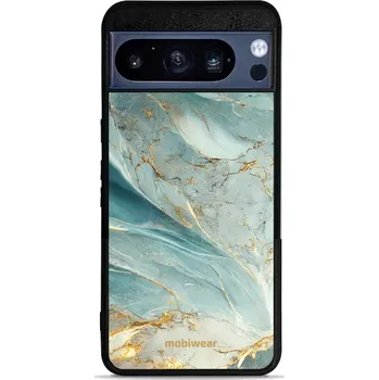 Pouzdro na mobilní telefon Lesklý kryt Mobiwear Glossy - Google Pixel 8 Pro - G022G Zelenkavý a zlatavý mramor (Prémiové lesklé pouzdro, obal, kryt Mobiwear Glossy na mobil Google Pixel 8 Pro - G022G Zelenkavý a zlatavý mramor, materiál Plast + TPU silikon - krytí po všech stranách